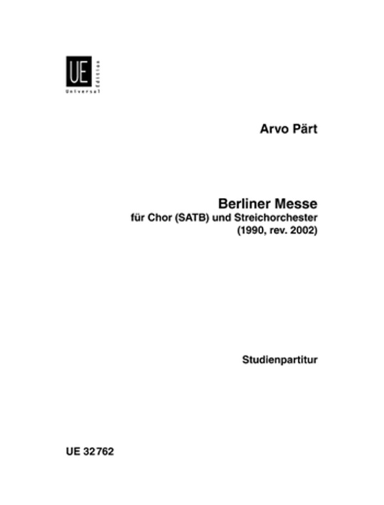 Berliner Messe Studie Partituur